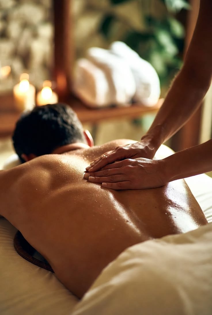 Deep tissue shoulder massage